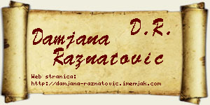 Damjana Ražnatović vizit kartica